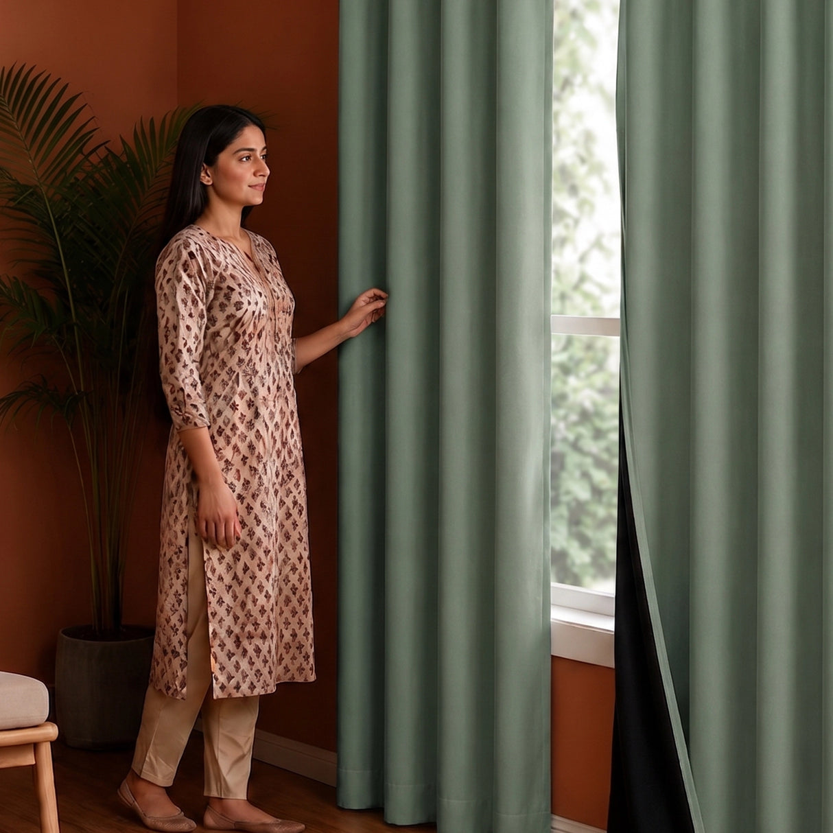 Fort Essential - Black Backing Blackout Curtain