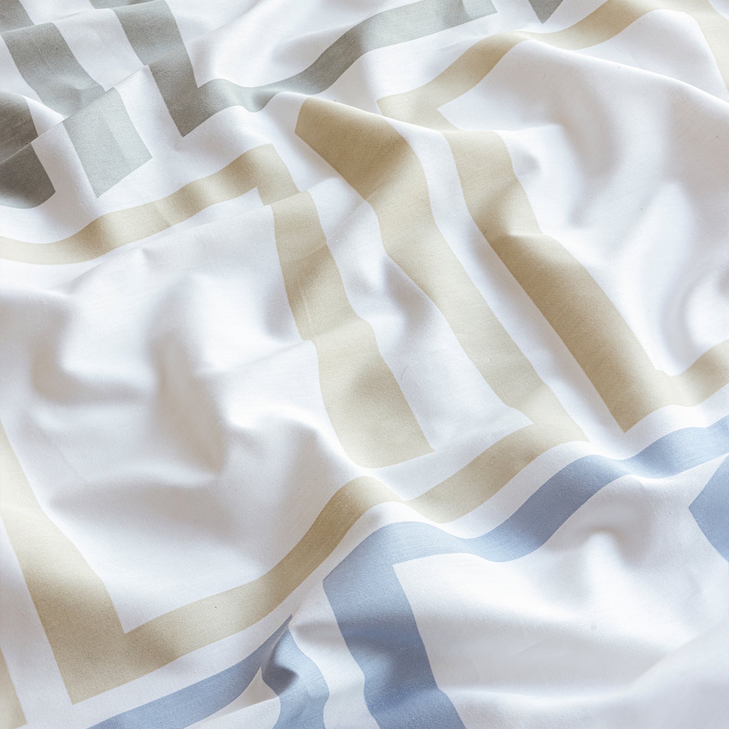 Imprimer Modern Maze - Printed Bedsheet (Multicolor)