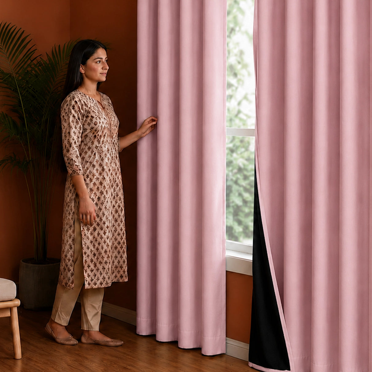 Fort Essential - Black Backing Blackout Curtain