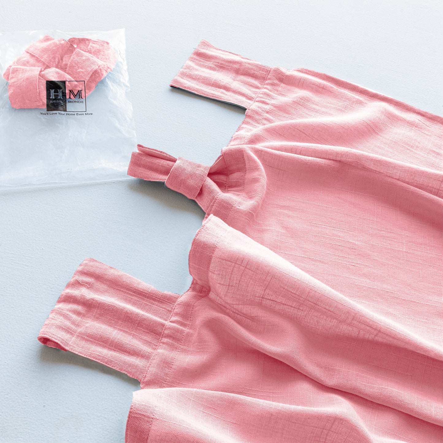 Fort Absolute - Twist Tab Top Sheer Curtain (Pink)