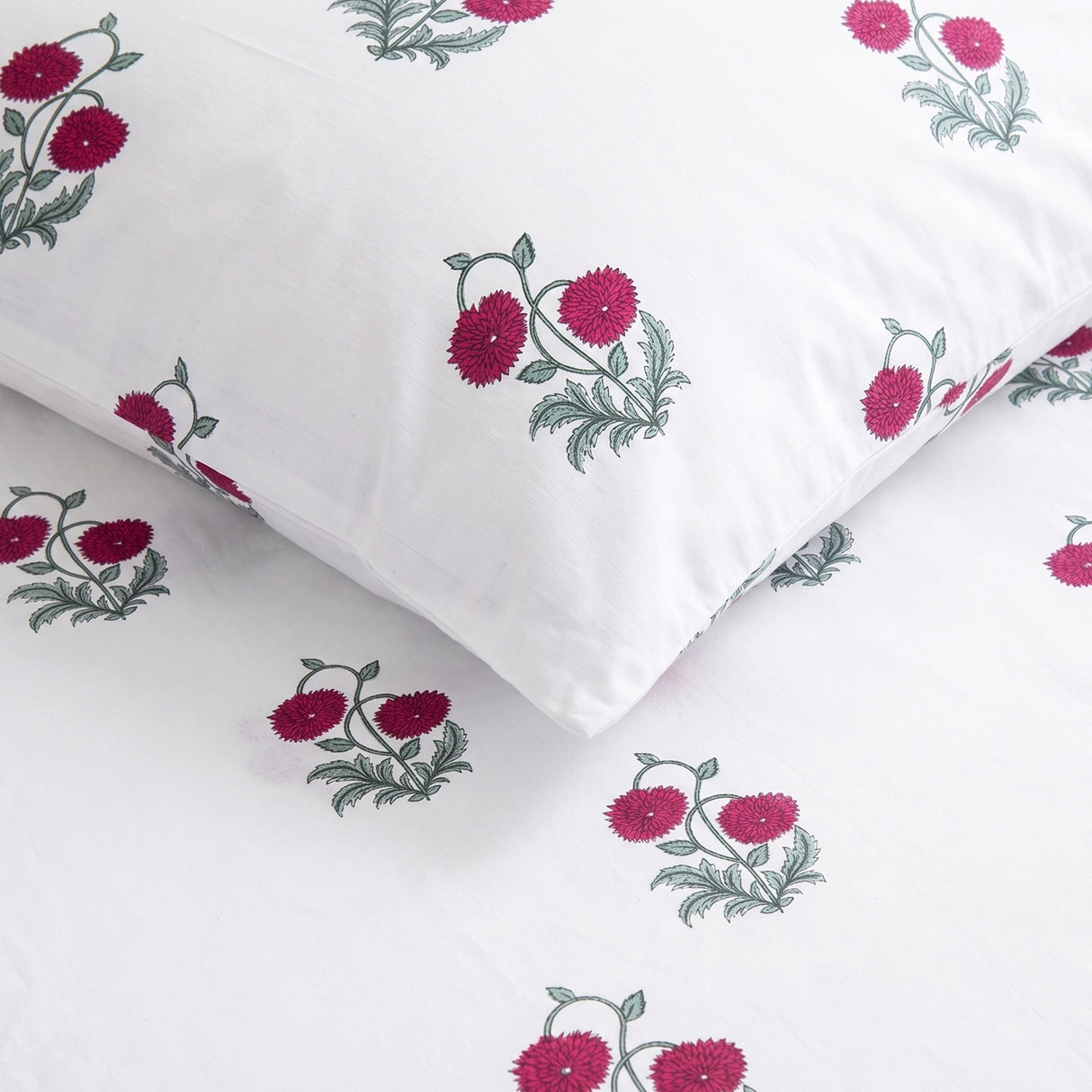Imprimer Vignette - Rose Printed Duvet Cover (Red)