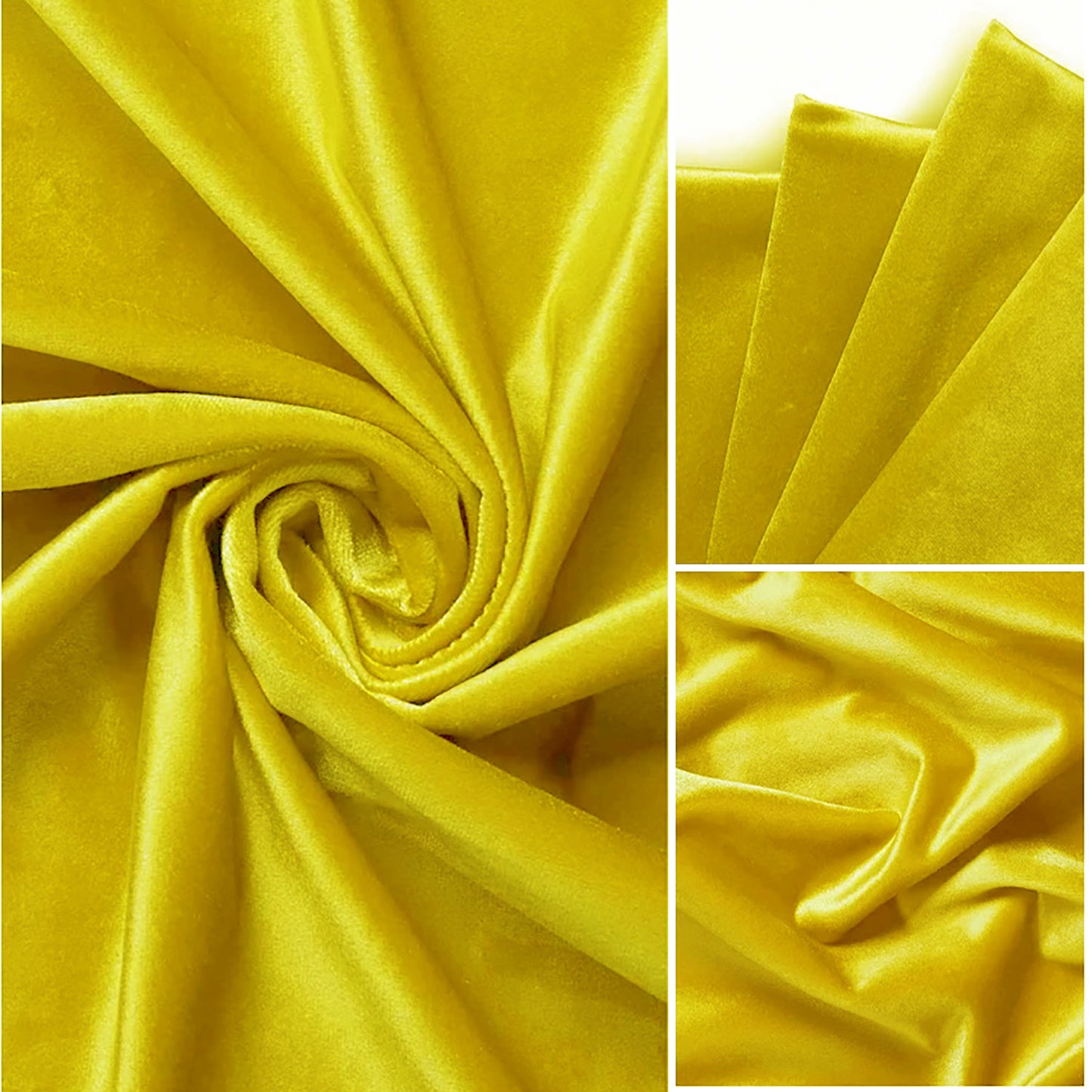 Fort Royal - Rod Pocket Velvet Curtain (Yellow)