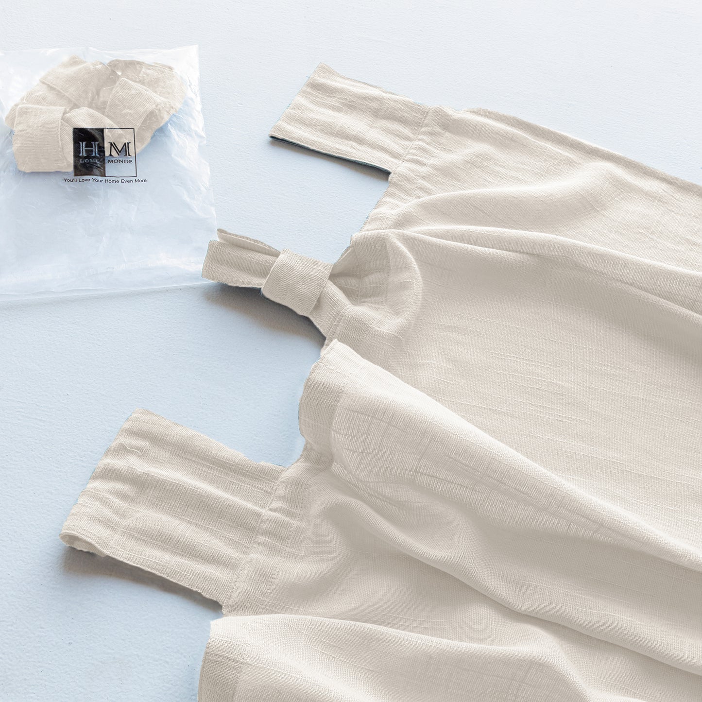 Fort Absolute - Twist Tab Top Sheer Curtain (White)