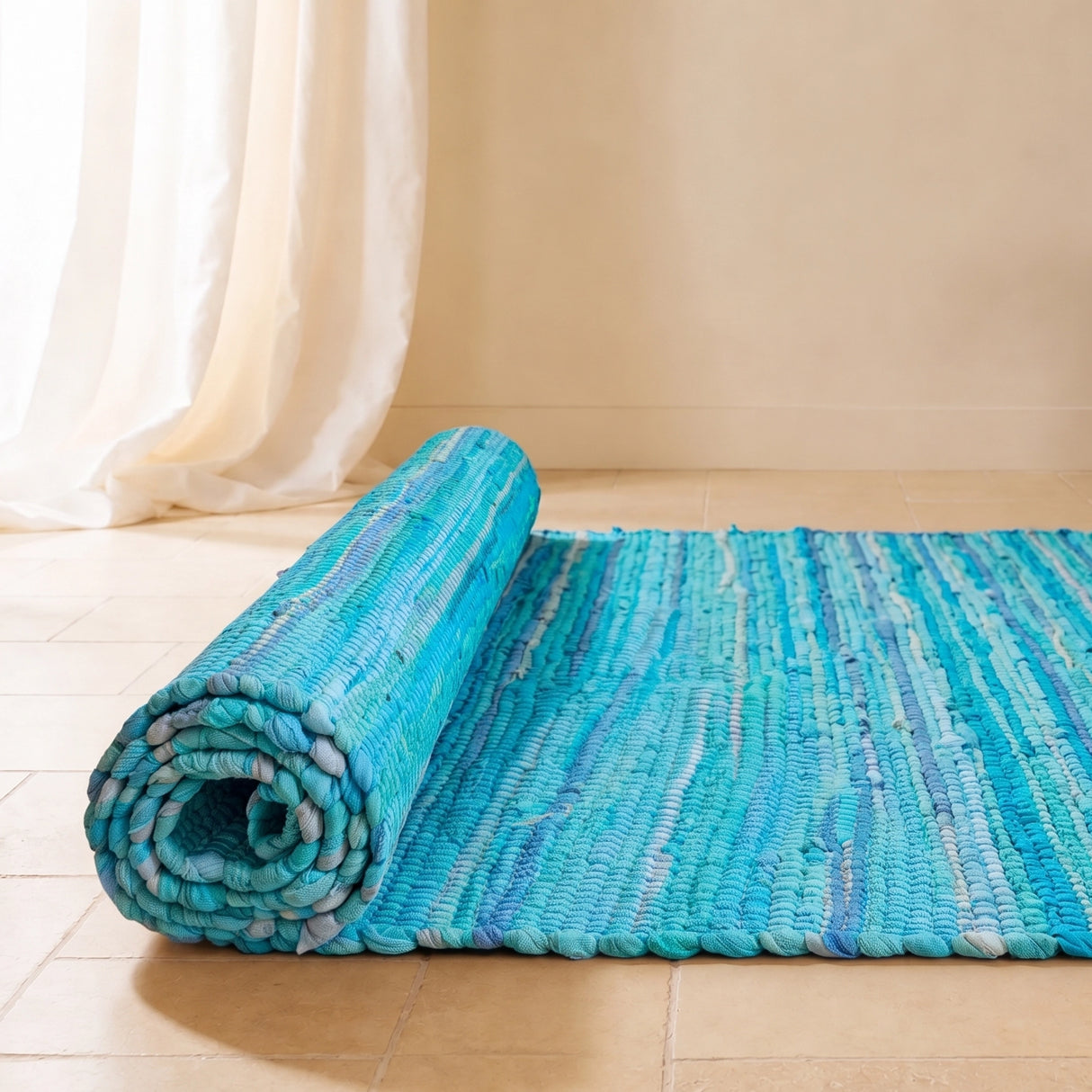 Earthology Harmony - Recycled Rug (Turquoise)