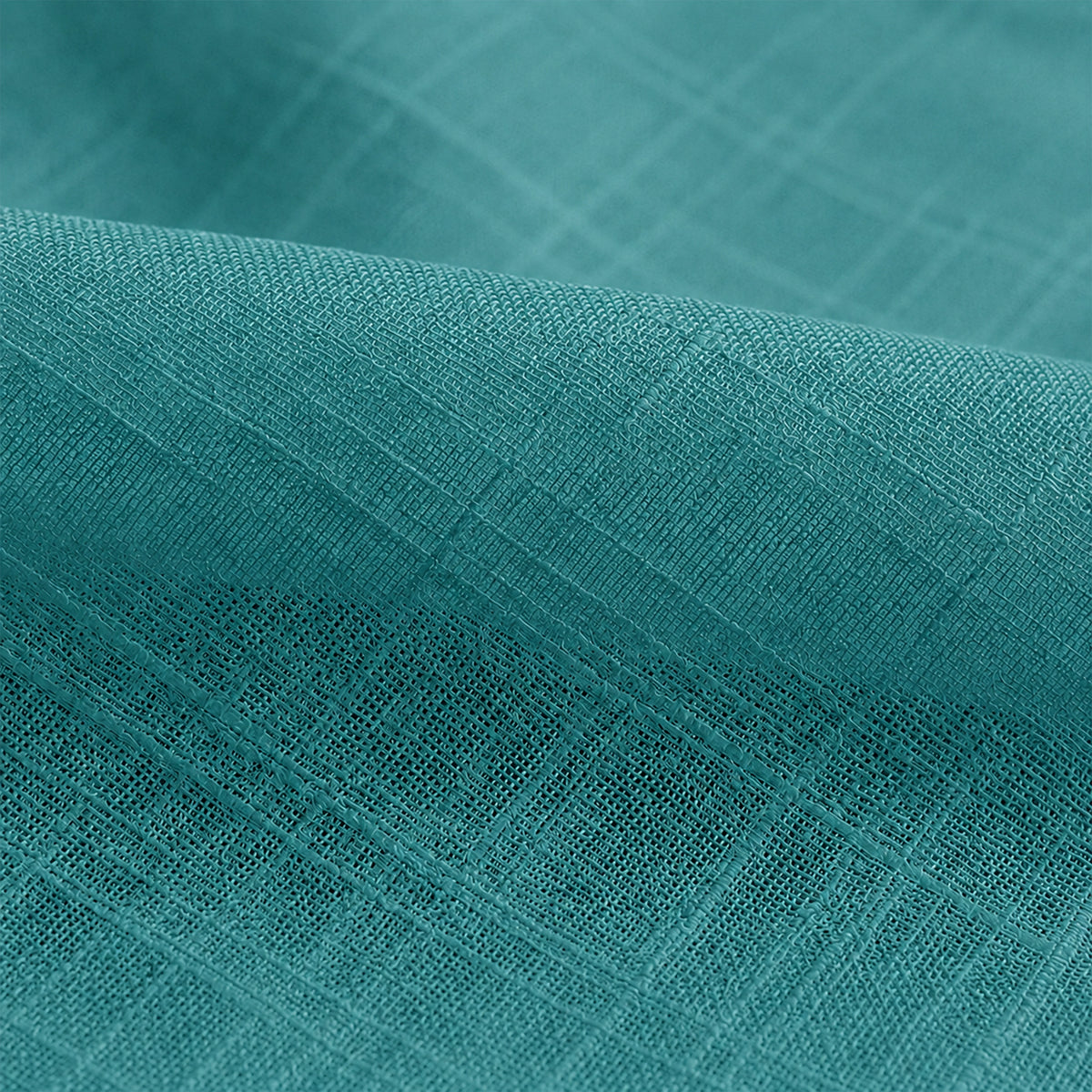 Fort Handpicked Breeze - Rod Pocket Blue Sheer Curtain