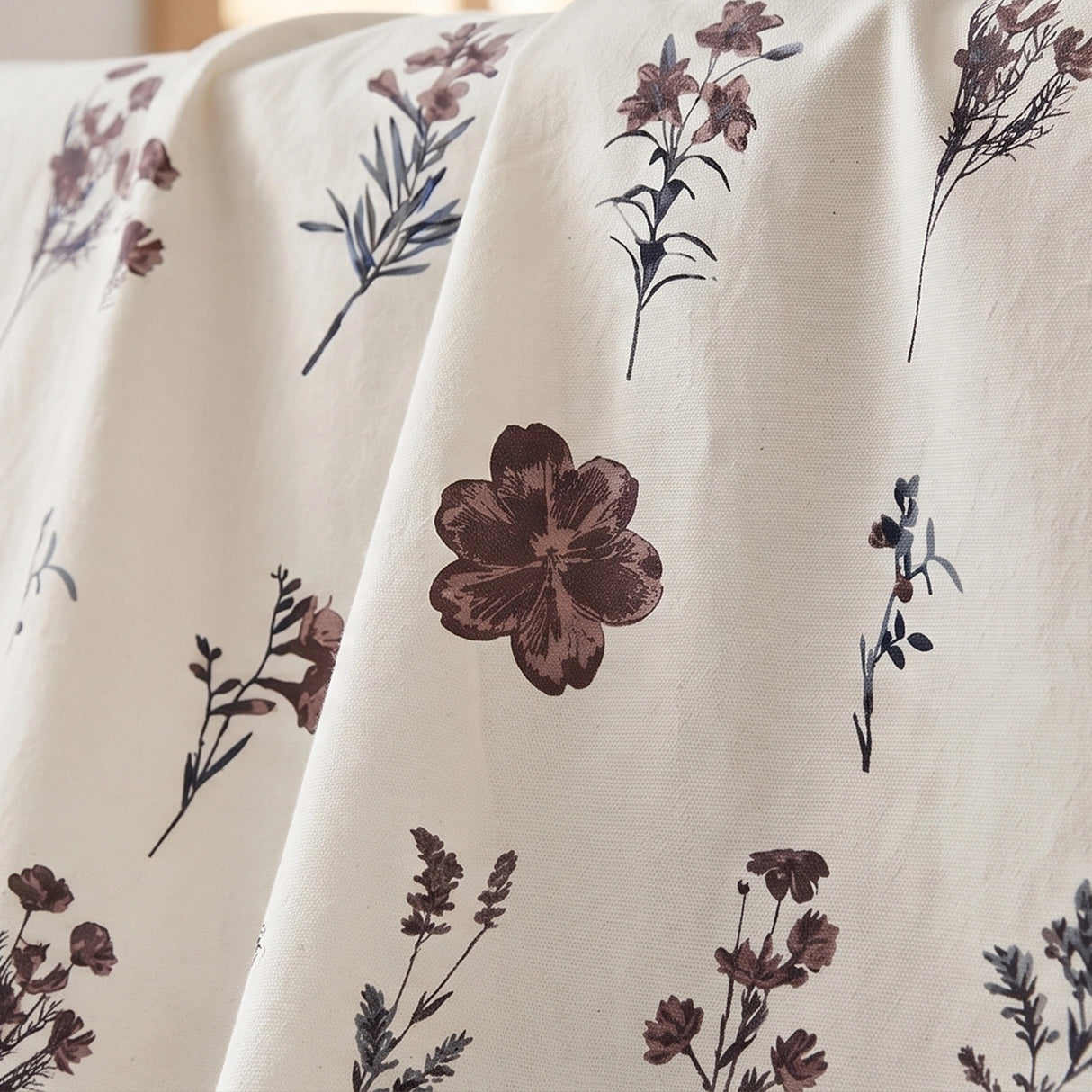 Prairie Charm - White Floral Fitted Sheet