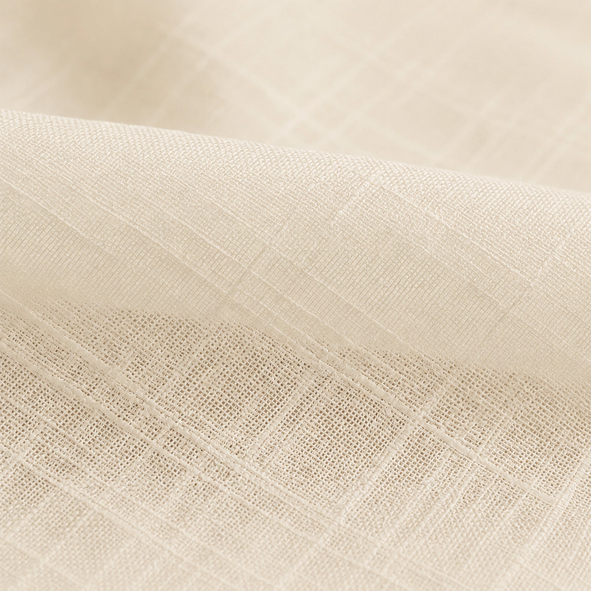Fort Handpicked Breeze - Beige Sheer Curtain