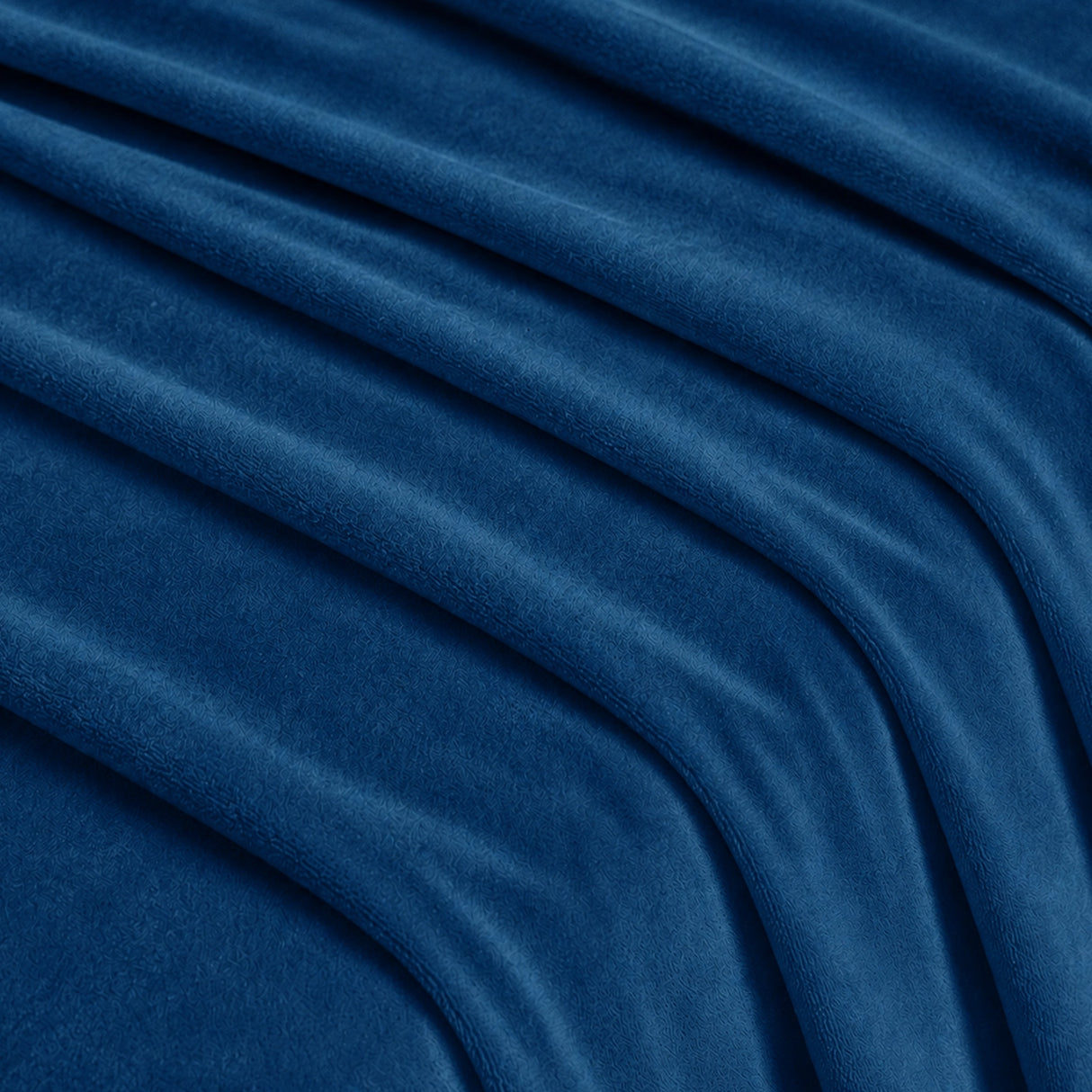 Fort Royal - Rod Pocket Velvet Curtain (Blue)
