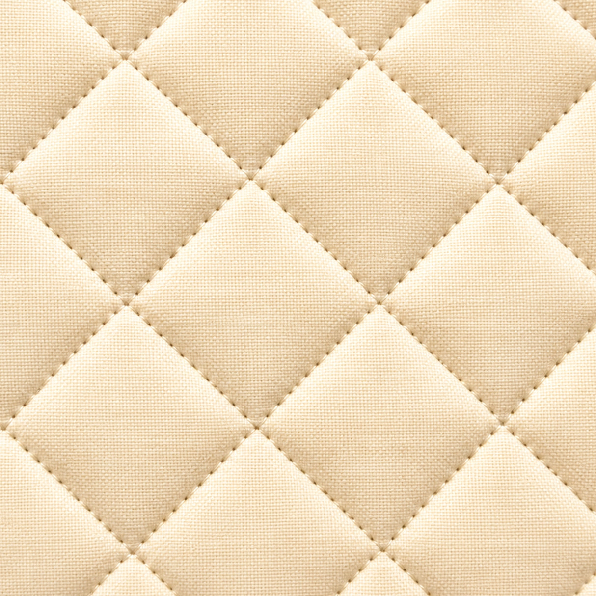 Quilted Velvet Sofa Cover with Tassels (Beige)