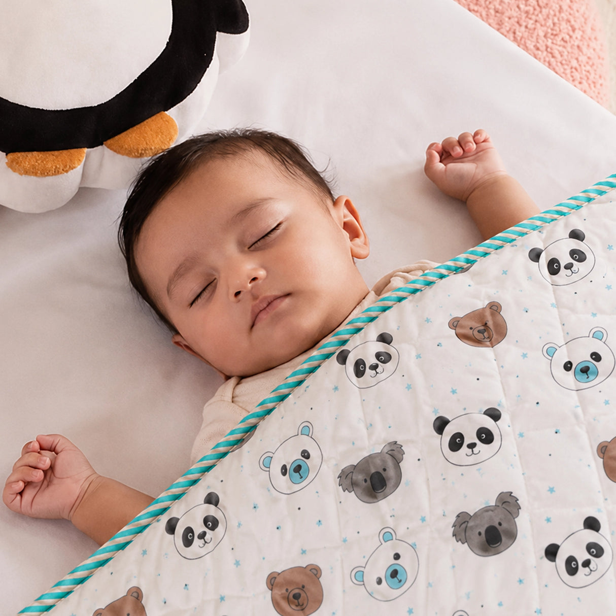 Baby Panda and Friends - Printed Baby Blanket