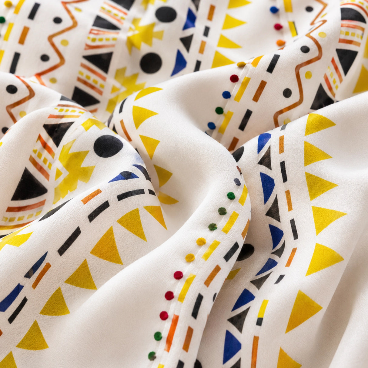 Imprimer Handpicked Santo - Printed Semi Blackout Curtain (Yellow)
