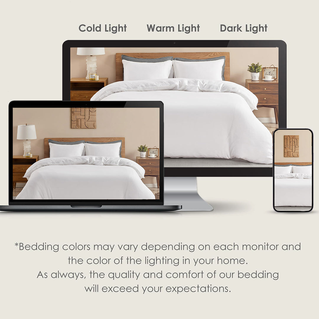 Fort Mellow - Solid Duvet Cover (White)