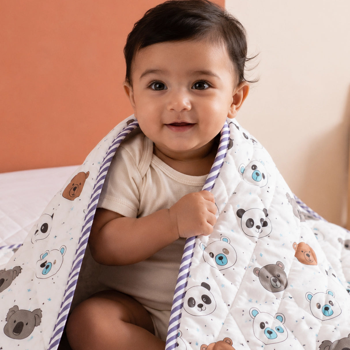 Baby Panda and Friends - Printed Baby Blanket