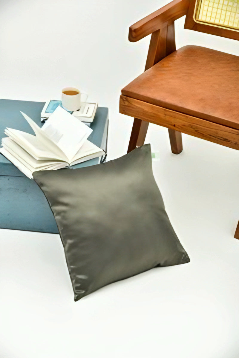 Solid Durable Cushion Cover (Grey)