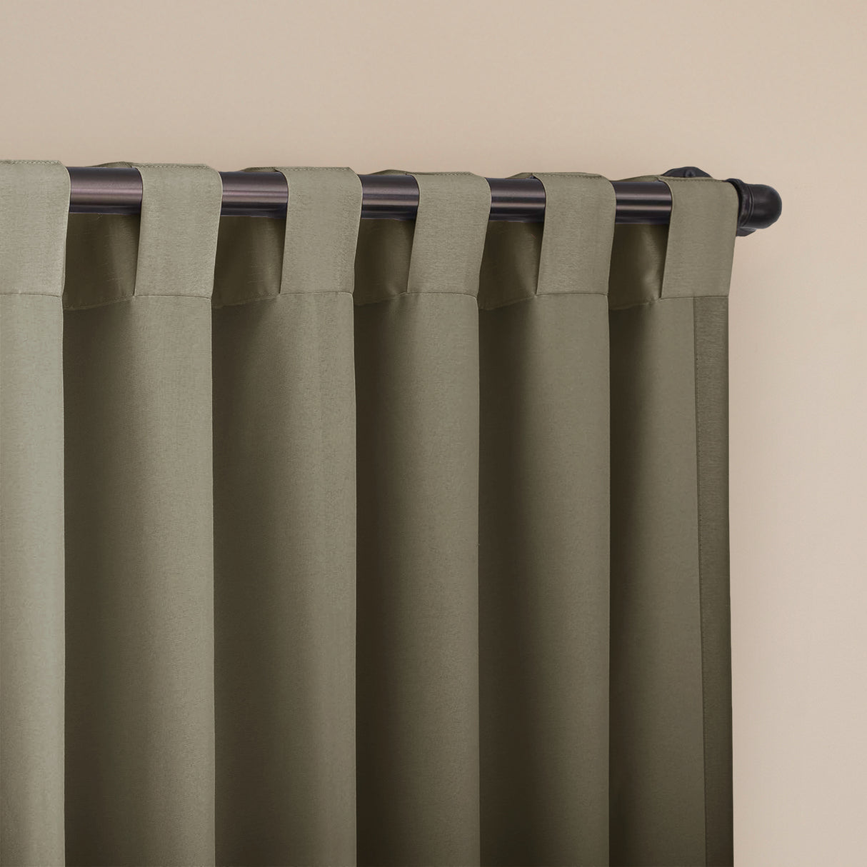 Fort Essential - Back Tab Blackout Curtain (English Grey)