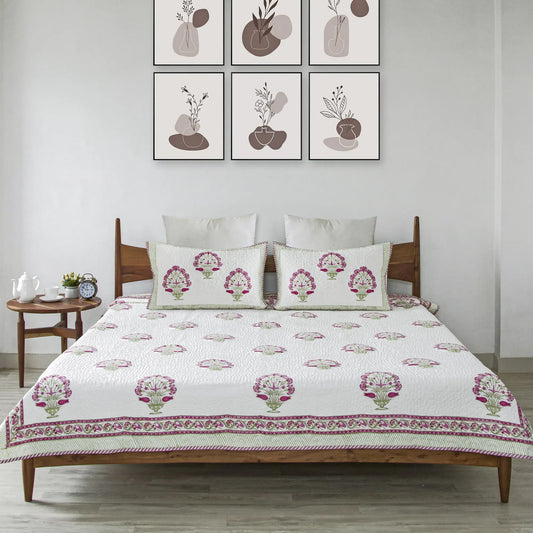Ombre Rosey - Quilted BedcoverPink