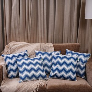 Imprimer Ikat - Printed Cushion Cover (Aqua Blue)