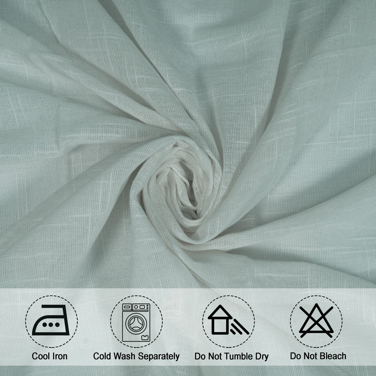 Fort Absolute - Silver Grey Loop Sheer Curtain