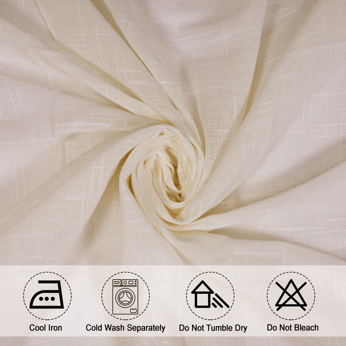 Fort Absolute - Beige Loop Sheer Curtain
