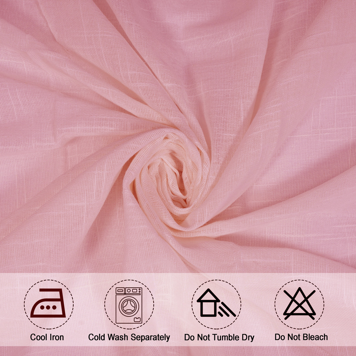 Fort Absolute - Pink Loop Sheer Curtain