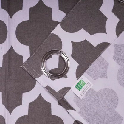 Imprimer Quatrefoil – Curtain Grey