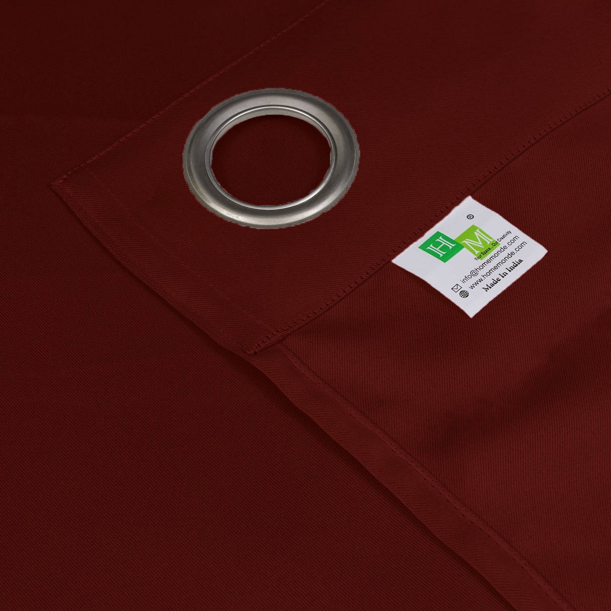 Fort Essential - Back Tab Blackout Curtain (Maroon)