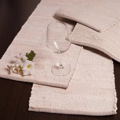 Earthology - Recycled Table Mats White