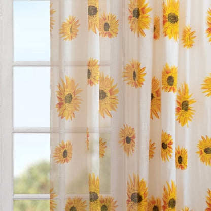 Imprimer Blooming Sunflowers - Rod Pocket Curtain Rod Pocket