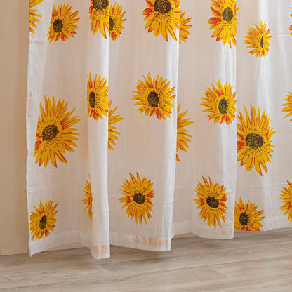Imprimer Blooming Sunflowers - Rod Pocket Curtain Rod Pocket