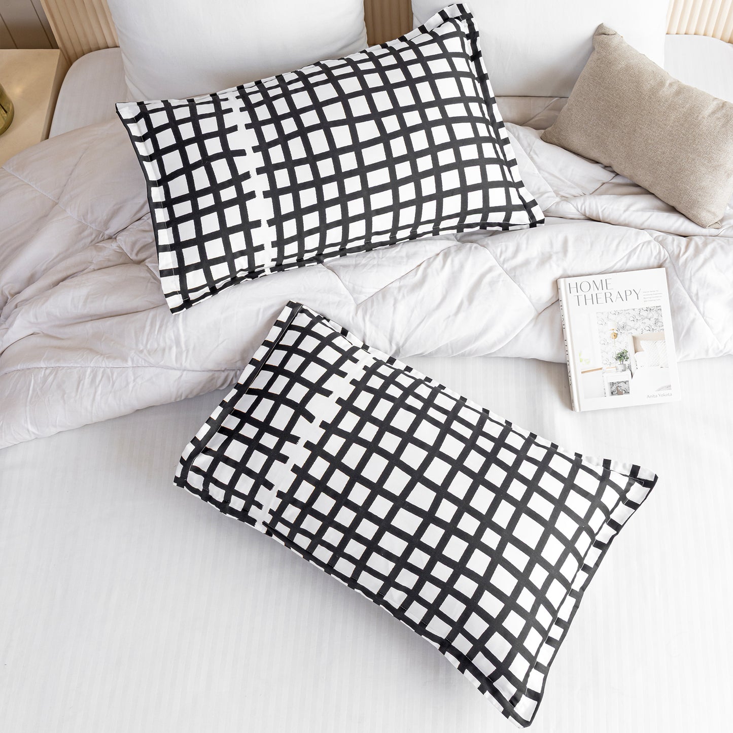 Imprimer Monochrome Stria - Pillow Cover