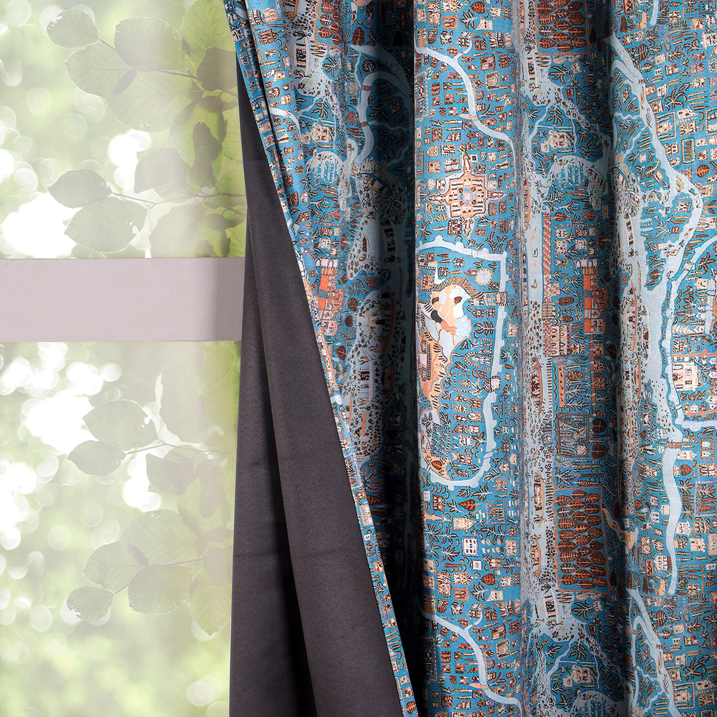 Imprimer River Village - Back Tab DP Curtain