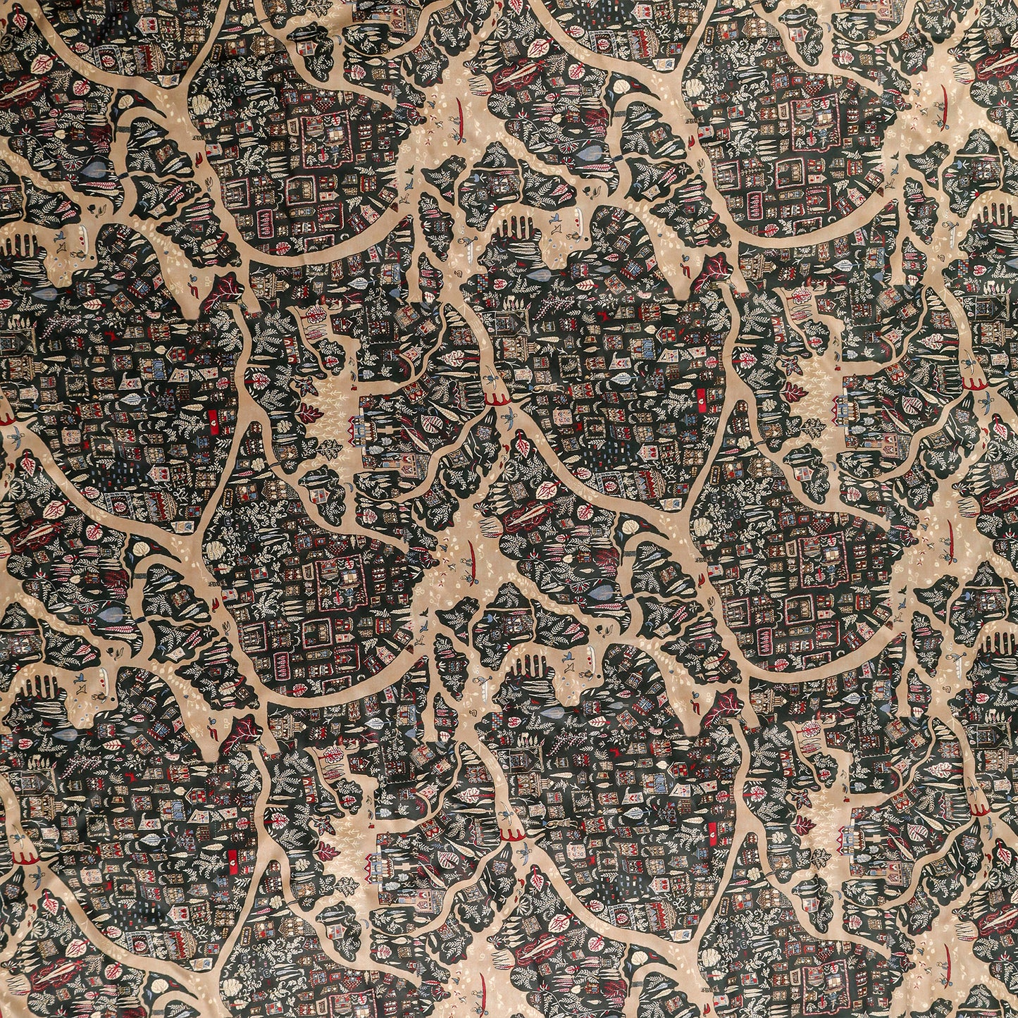 Imprimer River Village - Twist Tab Top DP Curtain