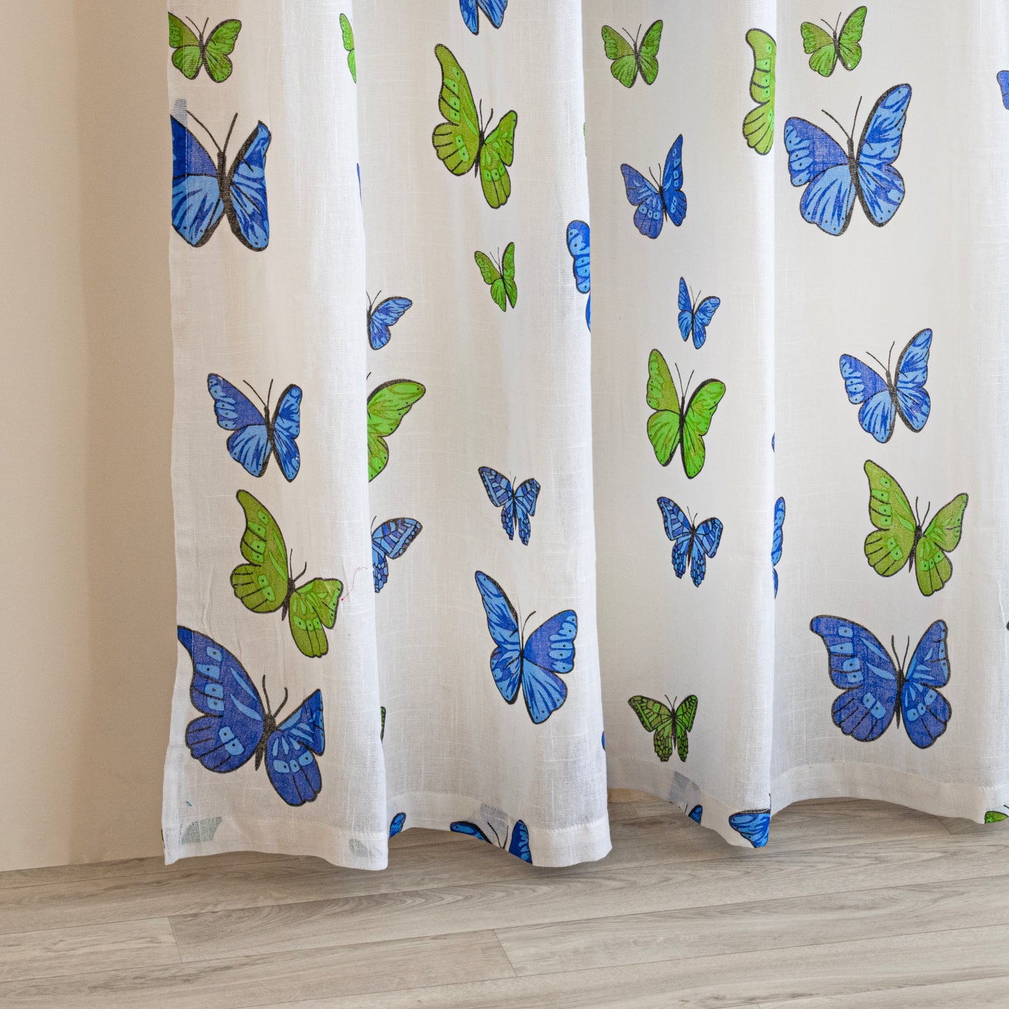 Imprimer Butterfly - Twist Tab Top Sheer Curtain