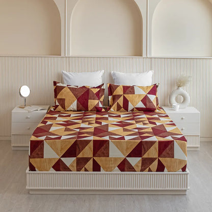 Imprimer Utopia - Fitted Sheet Red & Mustard