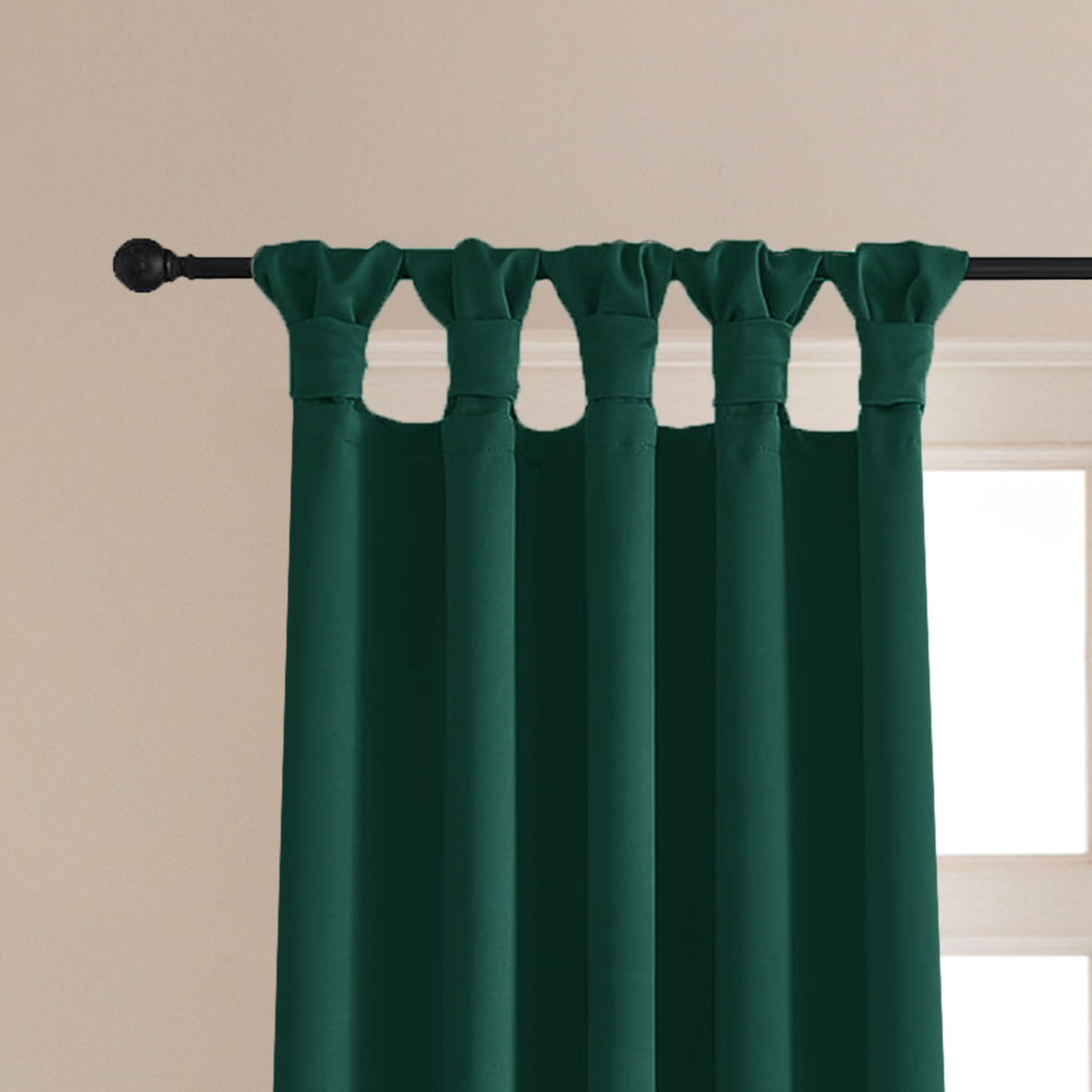 Fort Essential - Twist Tap Top Blackout Curtain (Rama Green)