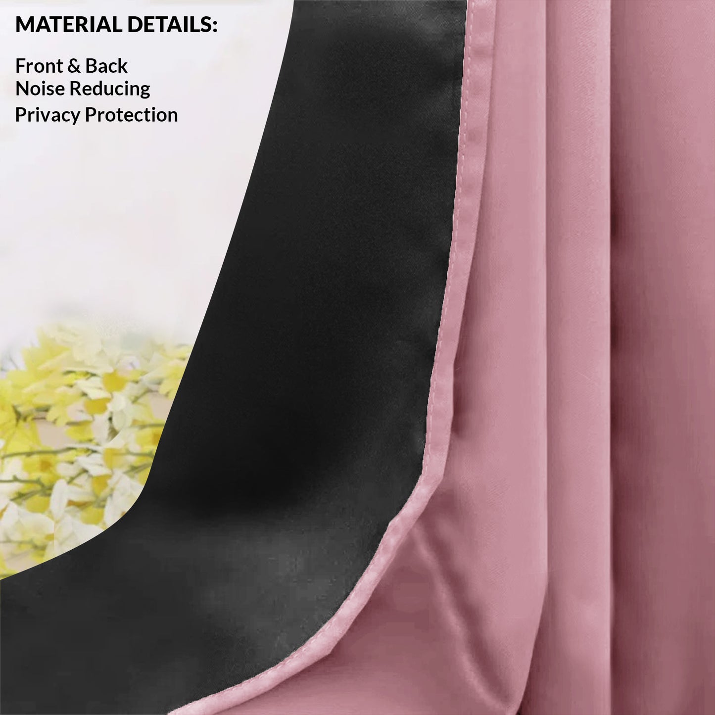 Fort Essential - Black Backing Blackout Curtain