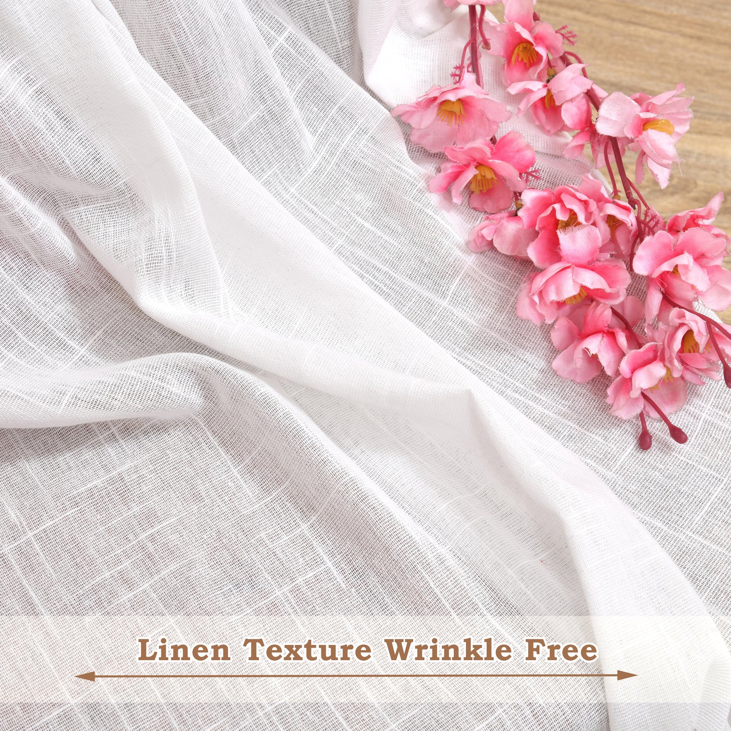 Fort Absolute - White Loop Sheer Curtain