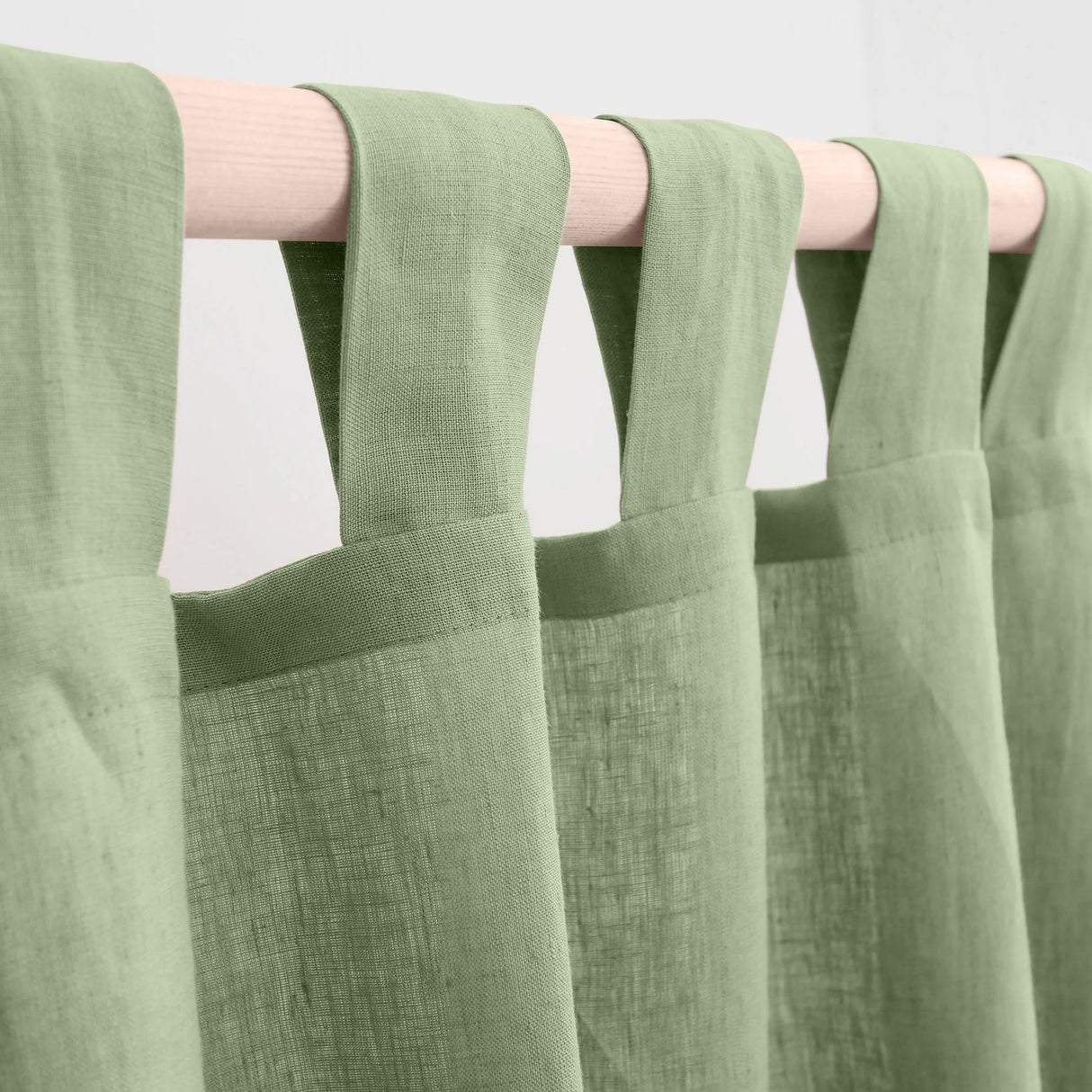 Fort Absolute - Mint Green Loop Sheer Curtain