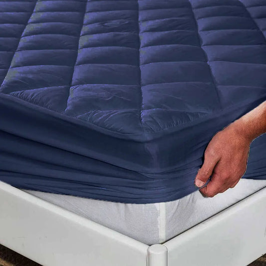 Ombre - Pure Shield Quilted Mattress ProtectorNavy Blue
