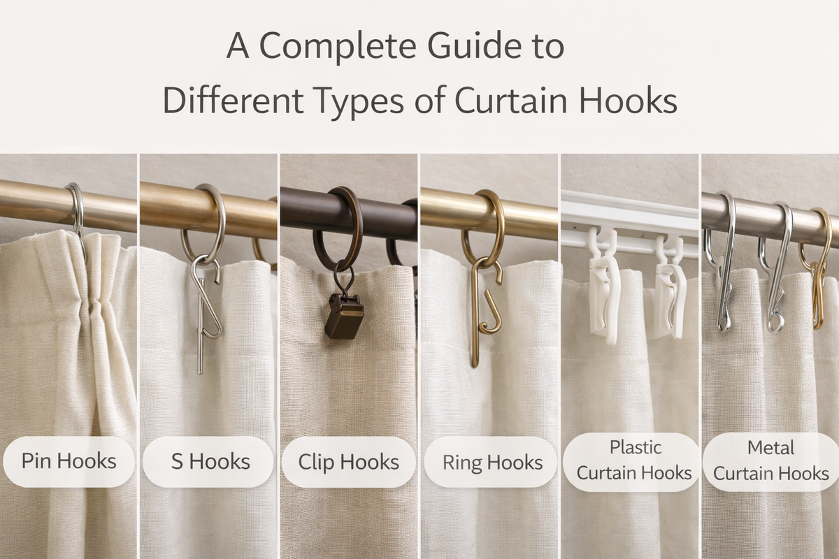 A Complete Guide to Different Types of Curtain Hooks