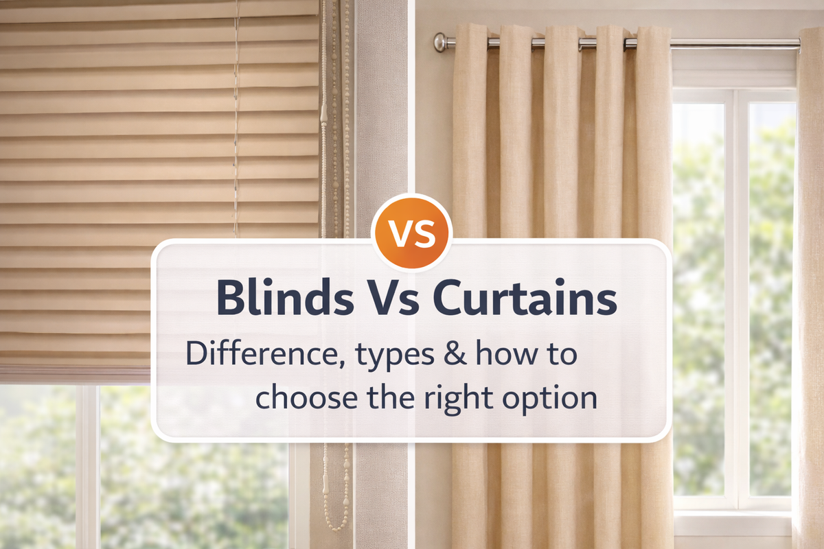 Blinds vs Curtains: Differences, Types & How to Choose the Right Option