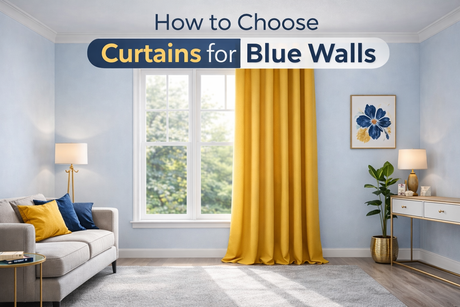 Blue Wall Curtain Combination Best Curtain Colours for Light & Dark Blue Walls 