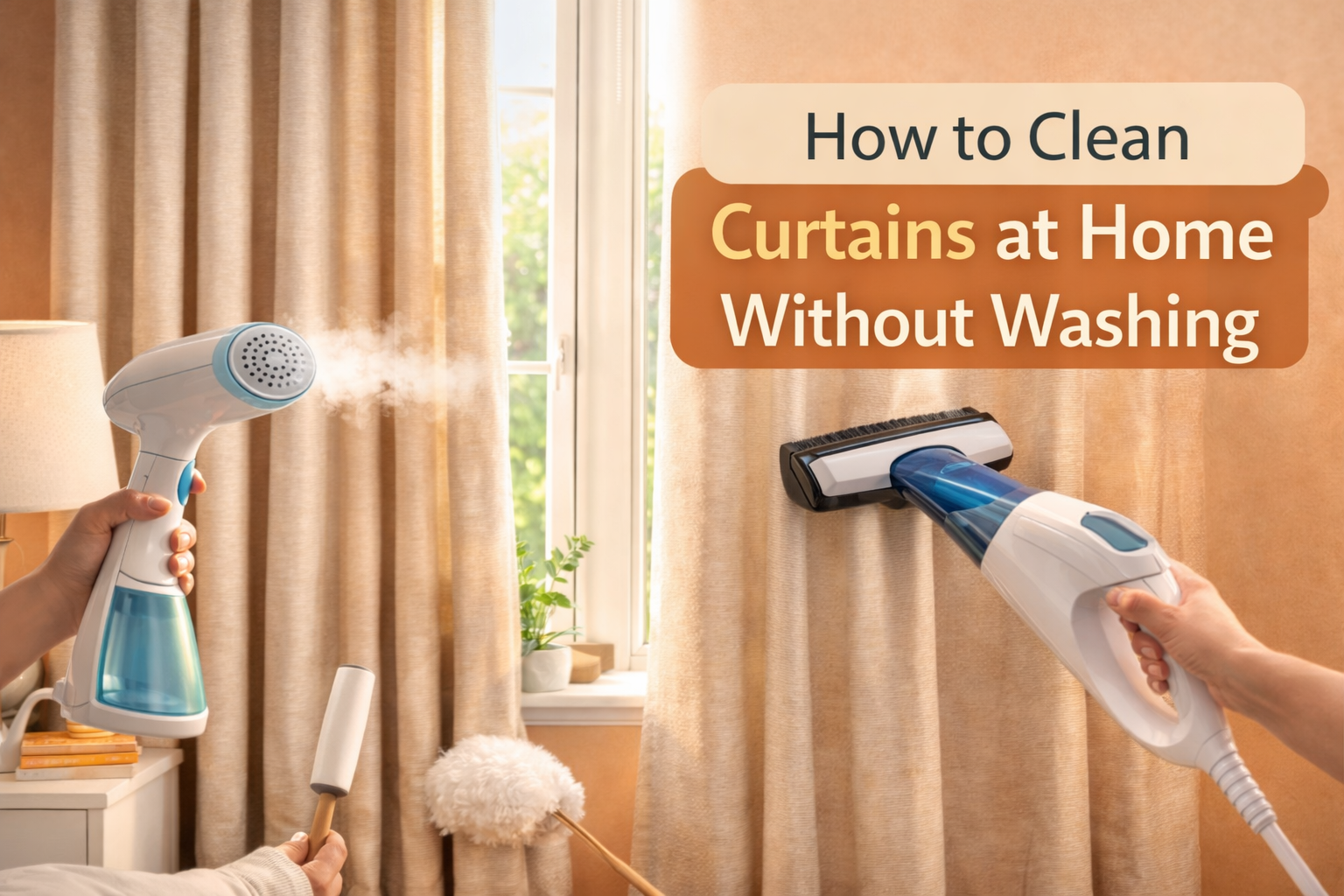 How to Clean Curtains at Home Without Washing