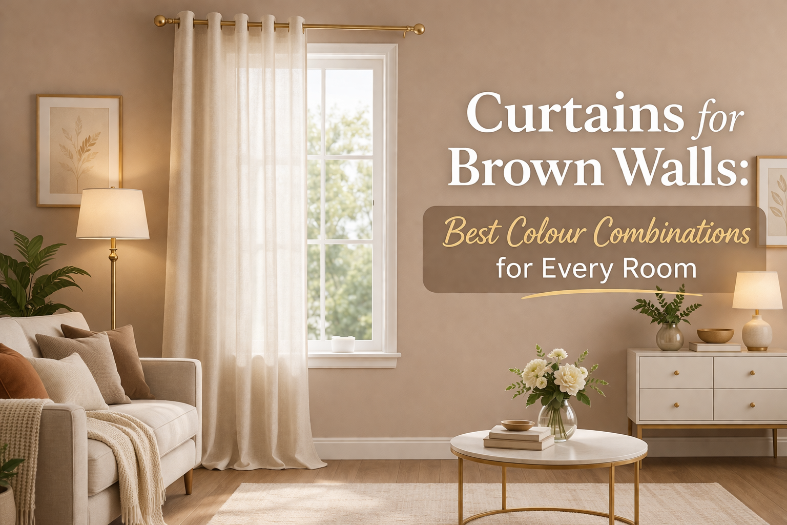 Curtains for Brown Walls: Best Colour Combinations for Every Room