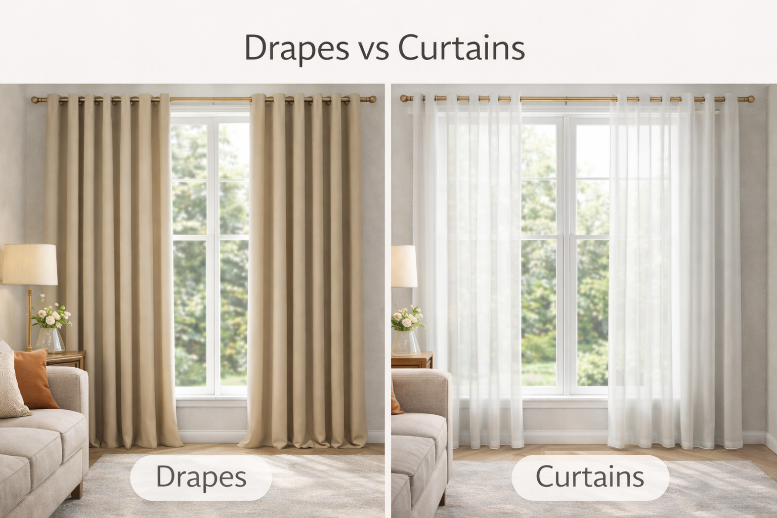 Drapes vs Curtains: Difference Between Drapes and Curtains Explained