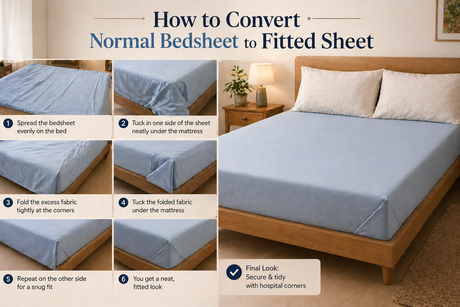 How to Convert Normal Bedsheet to Fitted Sheet