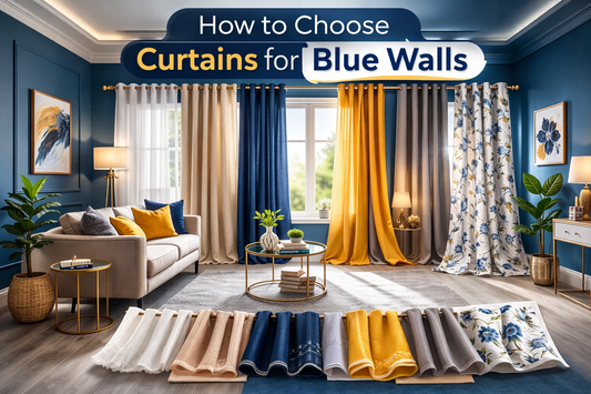 How to Choose Curtains for Blue Walls