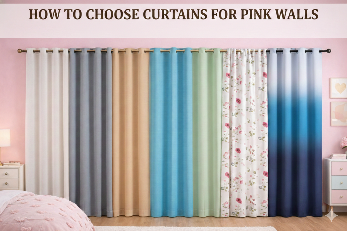 How to Choose Curtains for Pink Walls