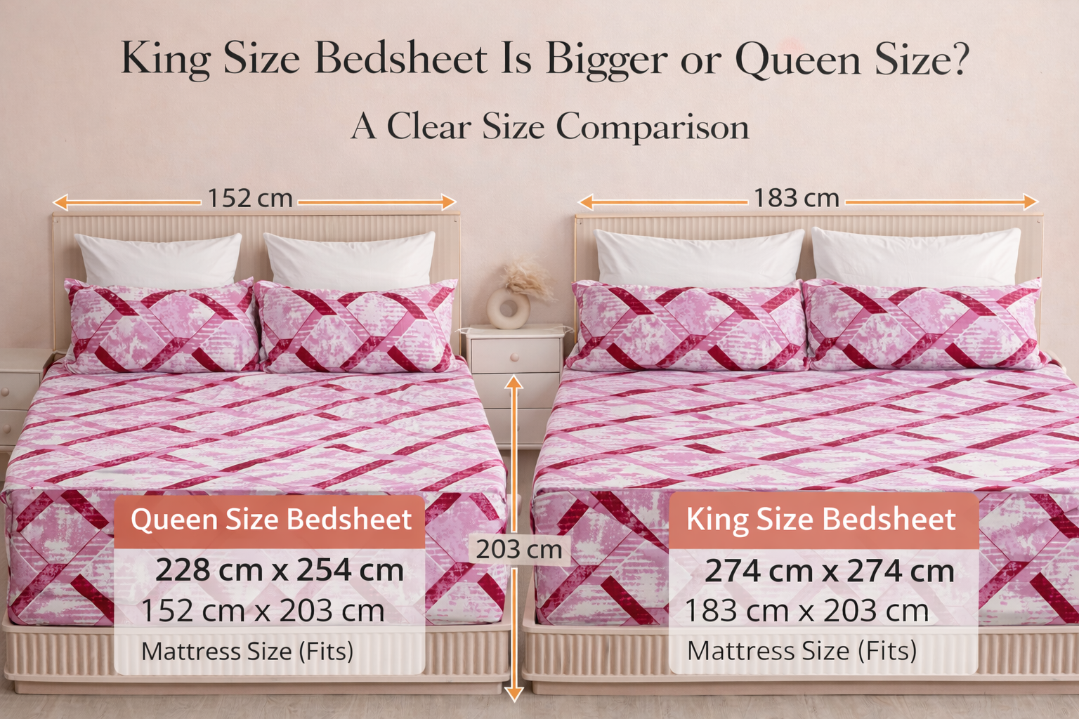 King Size Bedsheet Is Bigger or Queen Size? A Clear Size Comparison