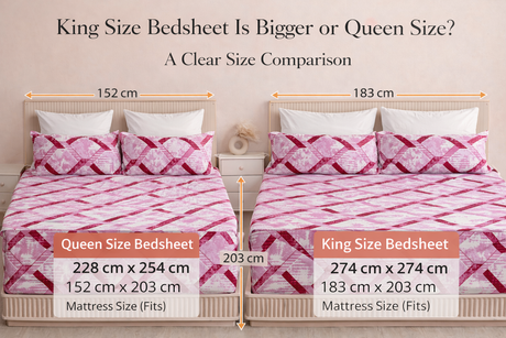 King Size Bedsheet Is Bigger or Queen Size? A Clear Size Comparison